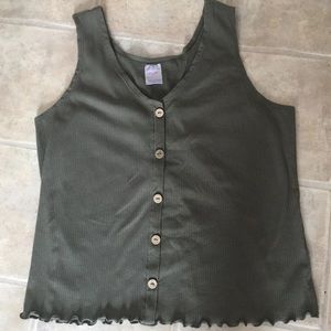 Green No Boundaries Crop top